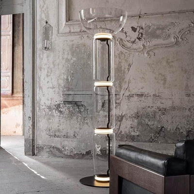 Lustra Floor Lamp Bamboo Glass - Neutral Decor