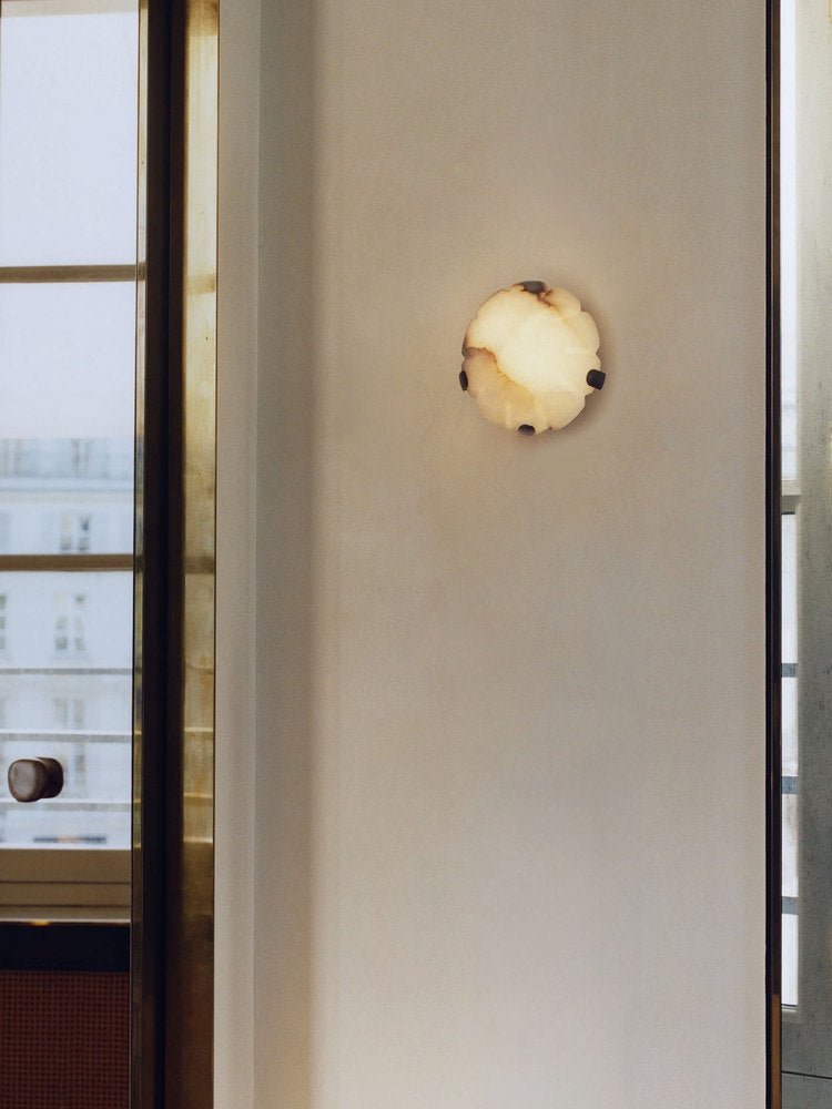 Lunor Alabaster Wall Sconce