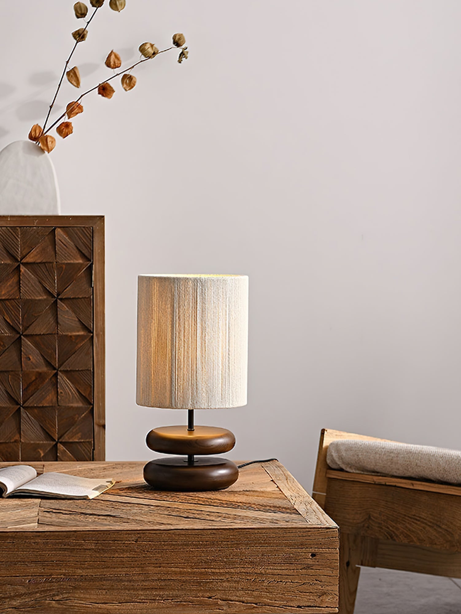 Morgan Minimalist Wood Table Lamp