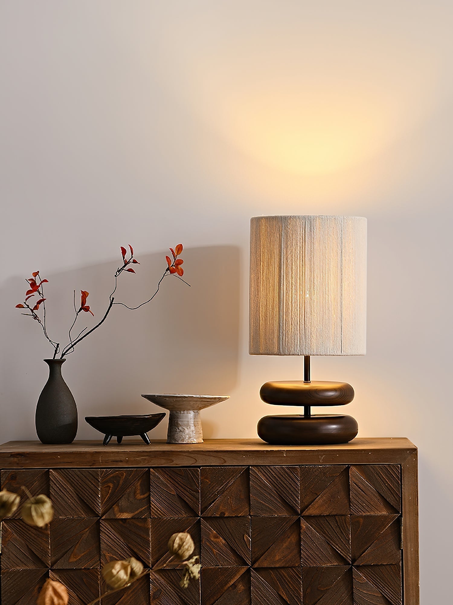 Morgan Minimalist Wood Table Lamp