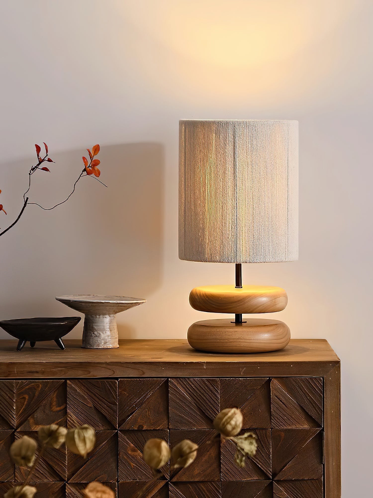 Morgan Minimalist Wood Table Lamp