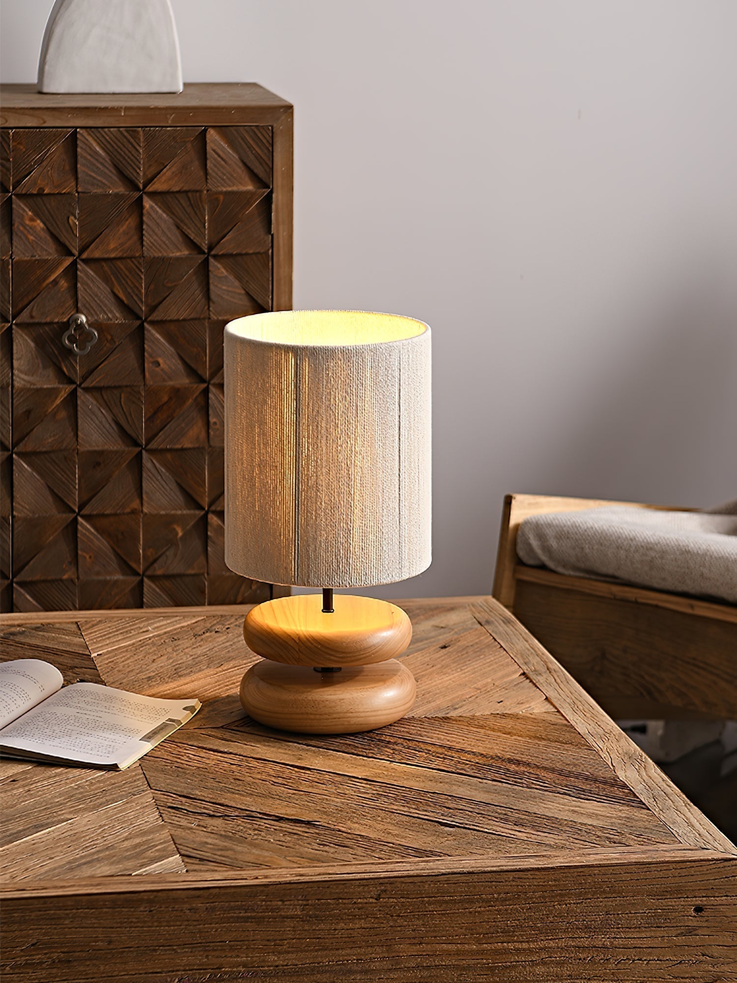 Morgan Minimalist Wood Table Lamp