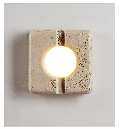 Valaora Travertine Wall Light