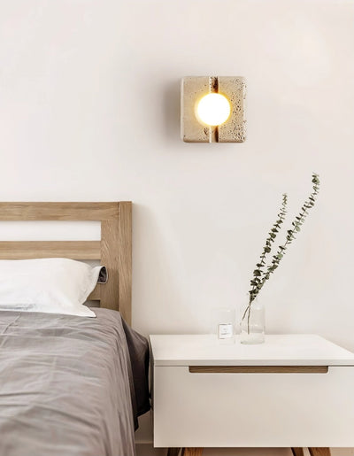 Valaora Travertine Wall Light