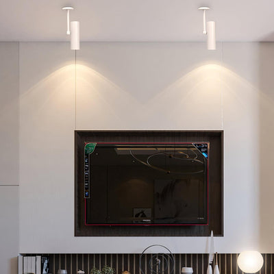 Solara Ceiling Light Cylinder Spotlight Industrial for Loft Study - Neutral Decor