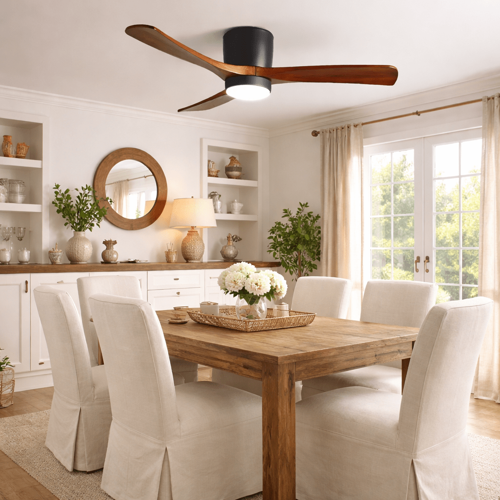 Dovervale Wooden Ceiling Fan Light