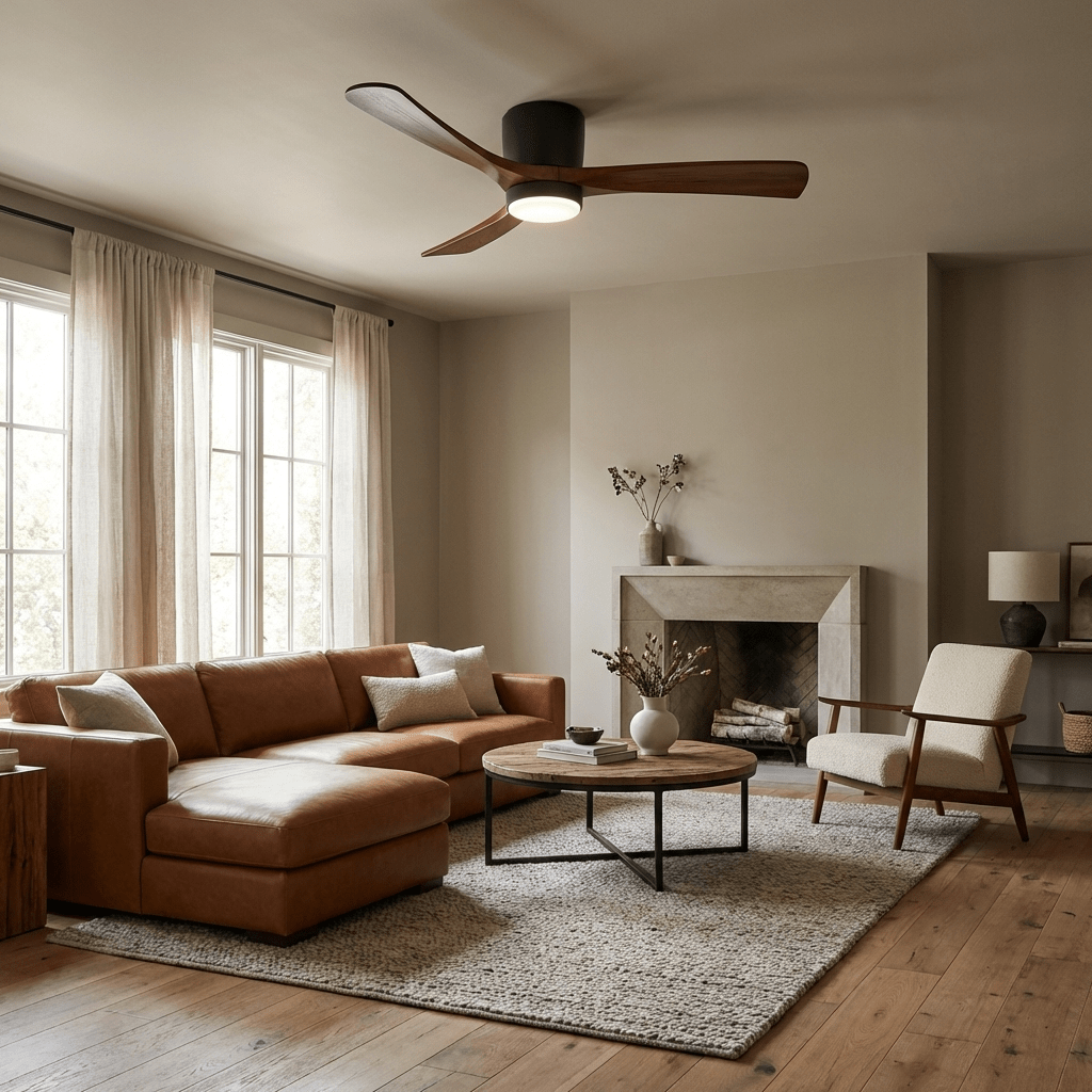 Dovervale Wooden Ceiling Fan Light