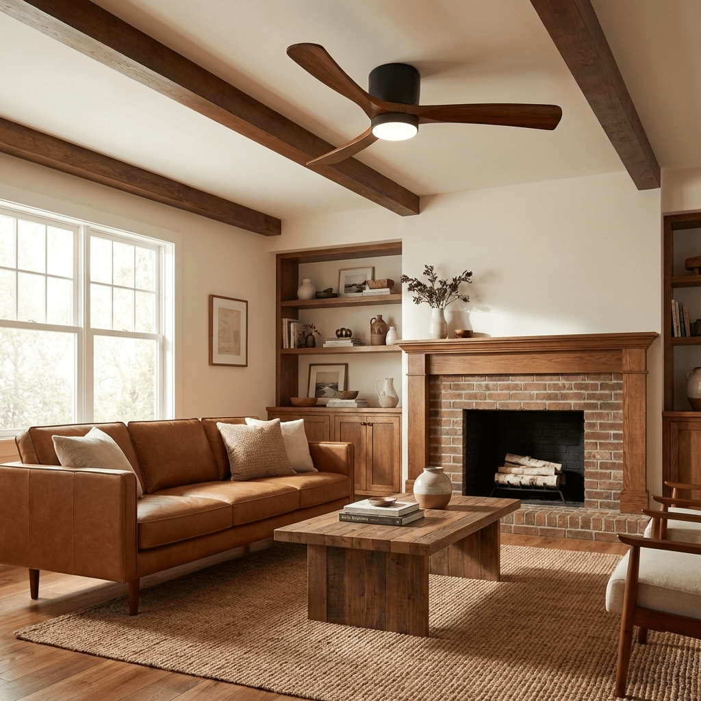 Dovervale Wooden Ceiling Fan Light