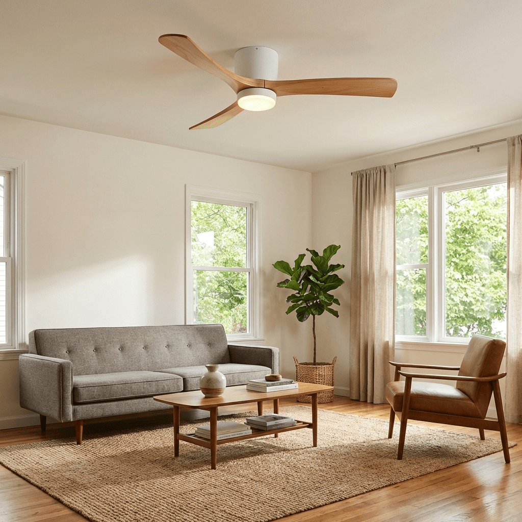Dovervale Wooden Ceiling Fan Light