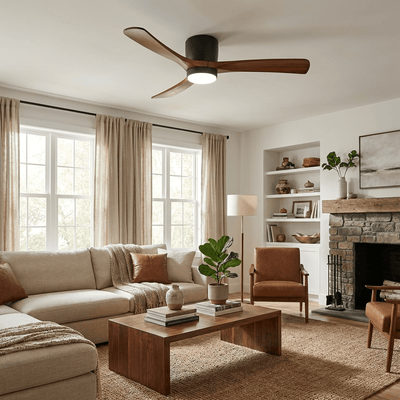 Dovervale Wooden Ceiling Fan Light