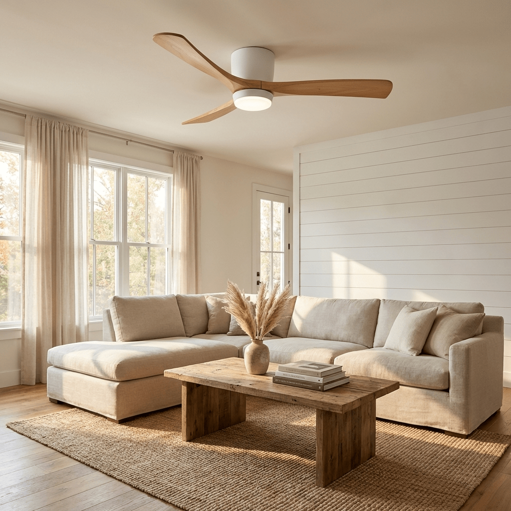 Dovervale Wooden Ceiling Fan Light