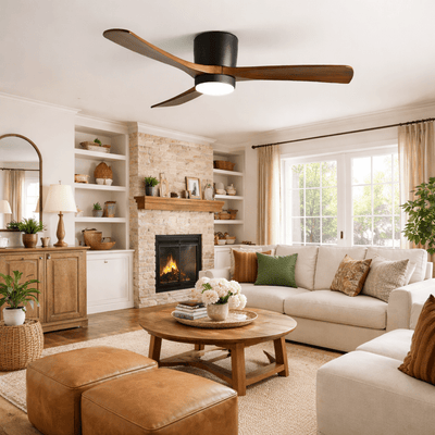 Dovervale Wooden Ceiling Fan Light