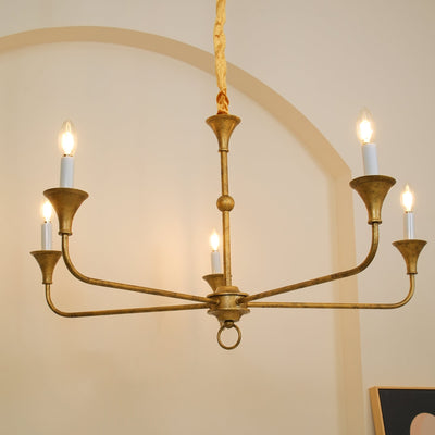 Lustra Candle Chandelier Elegant - Neutral Decor