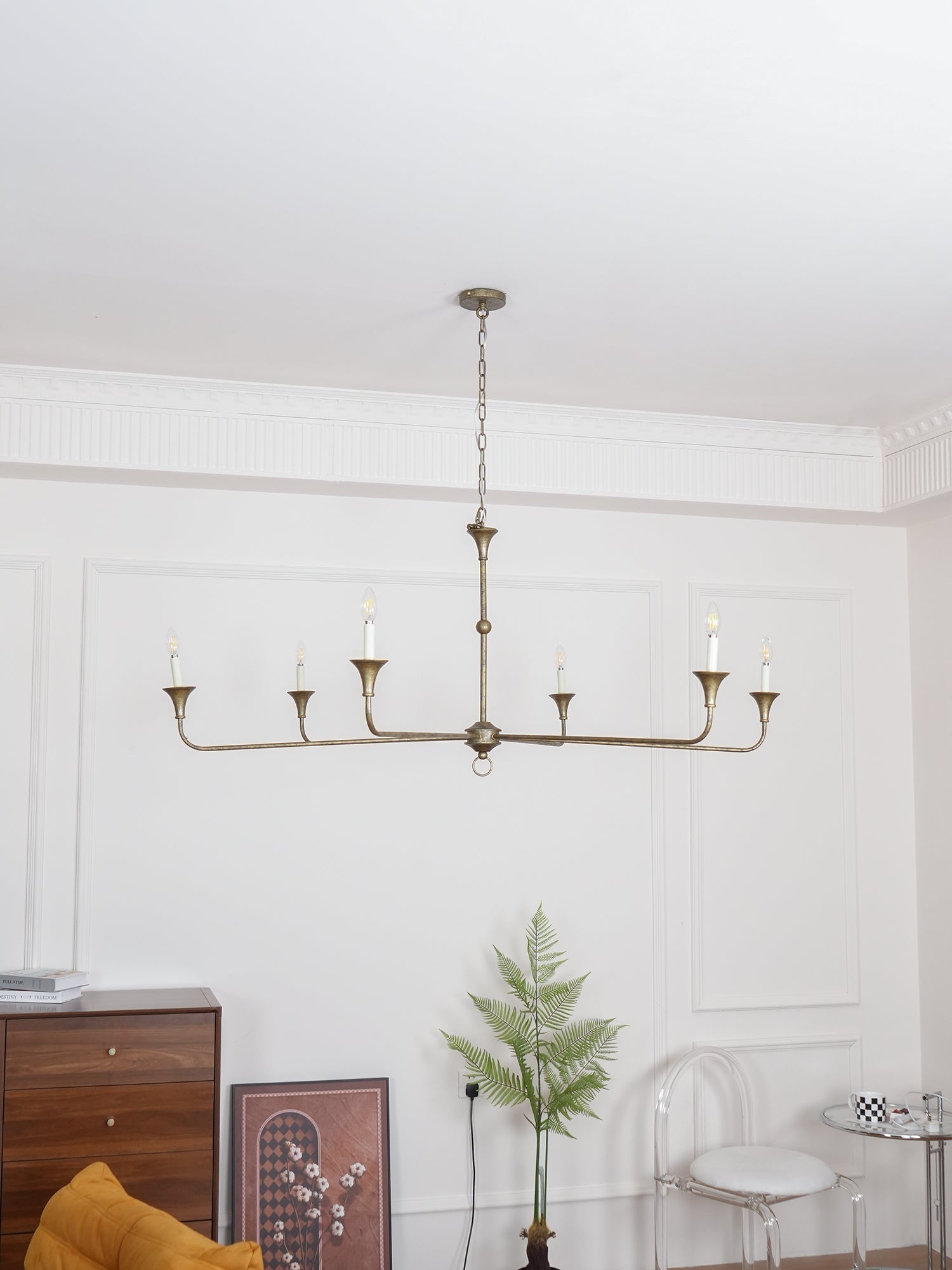 Lustra Candle Chandelier Elegant - Neutral Decor