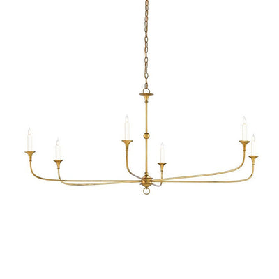 Unity Vintage Mid-century Bronze Chandelier