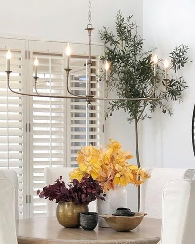 Lustra Candle Chandelier Elegant - Neutral Decor