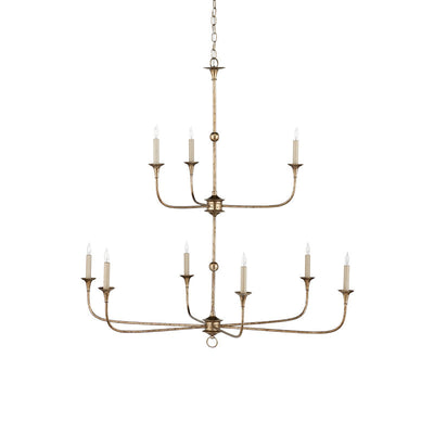 Wisp Grande Vintage Industrial Bronze Chandelier - Neutral Decor