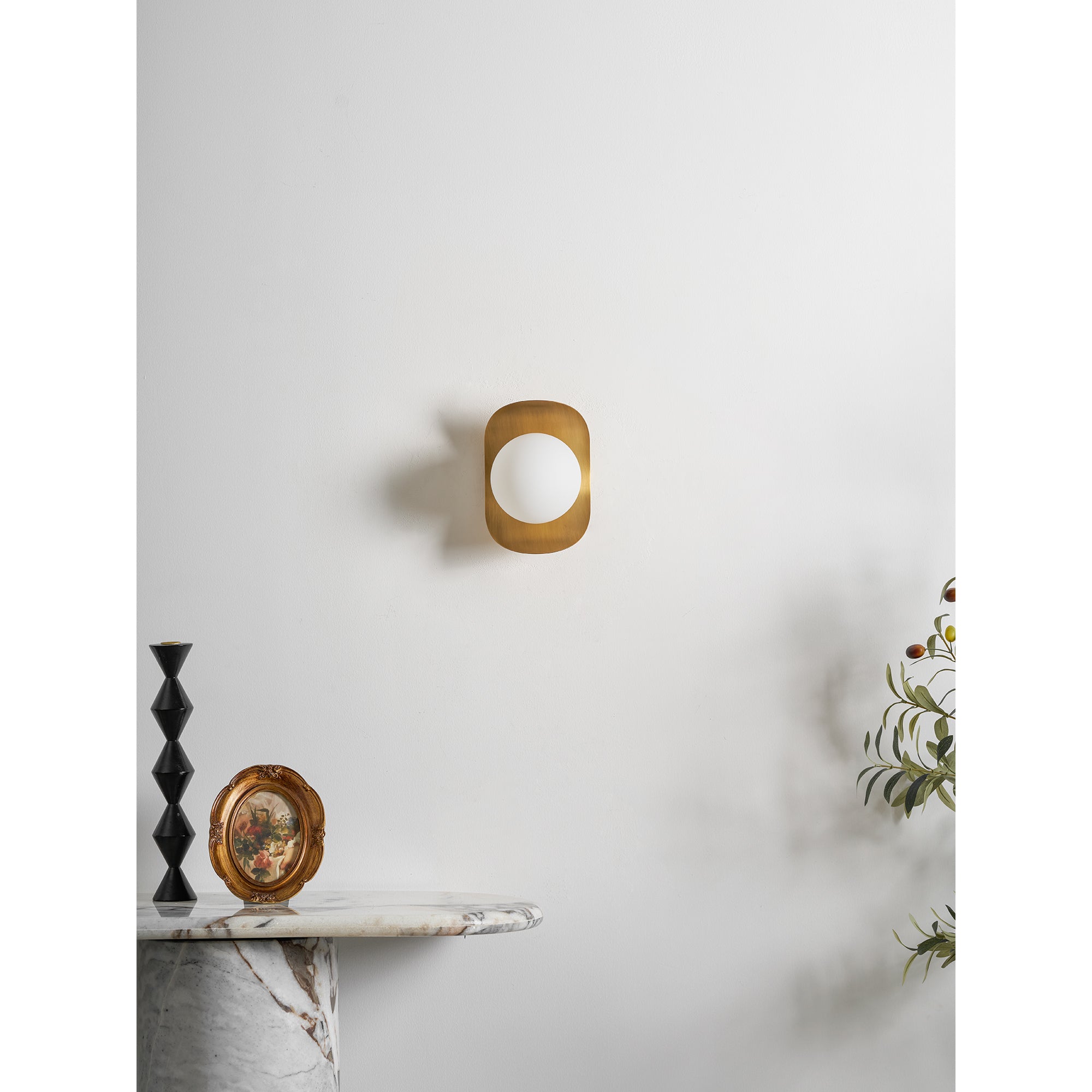 Aurecourt Brass Indoor Wall Light