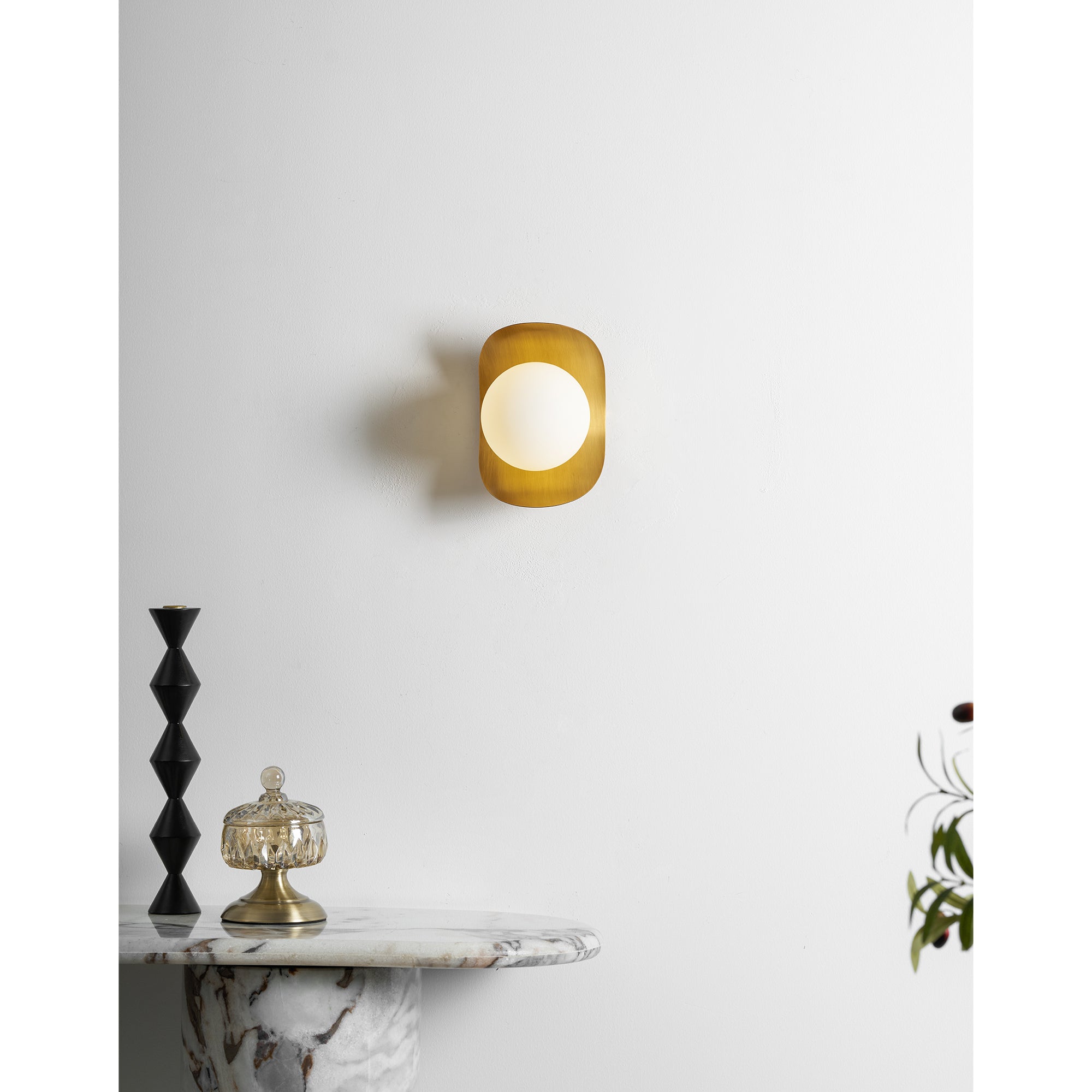 Aurecourt Brass Indoor Wall Light