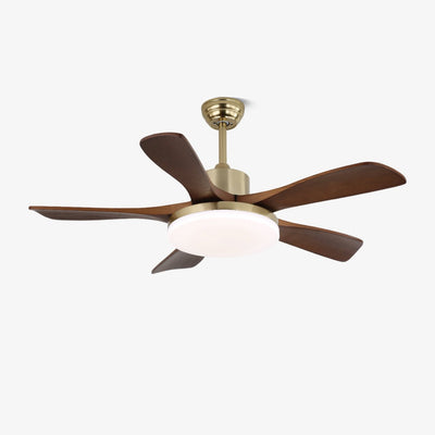 Elverena Wood Ceiling Fan Light