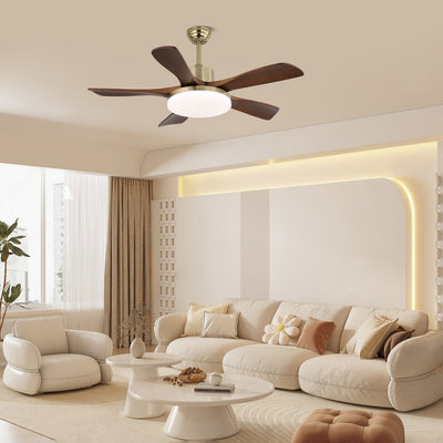 Elverena Wood Ceiling Fan Light