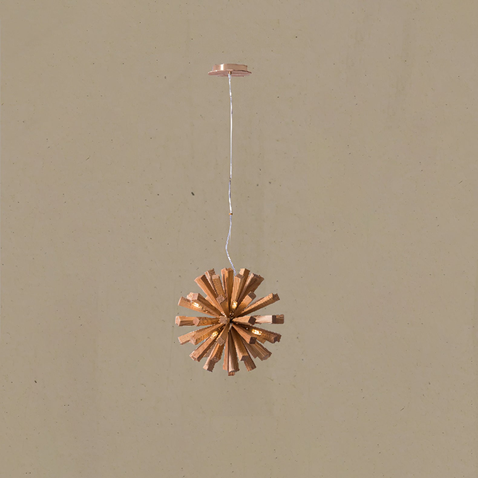 Elvarelle Premium Nordic Art Burst Wood Chandelier