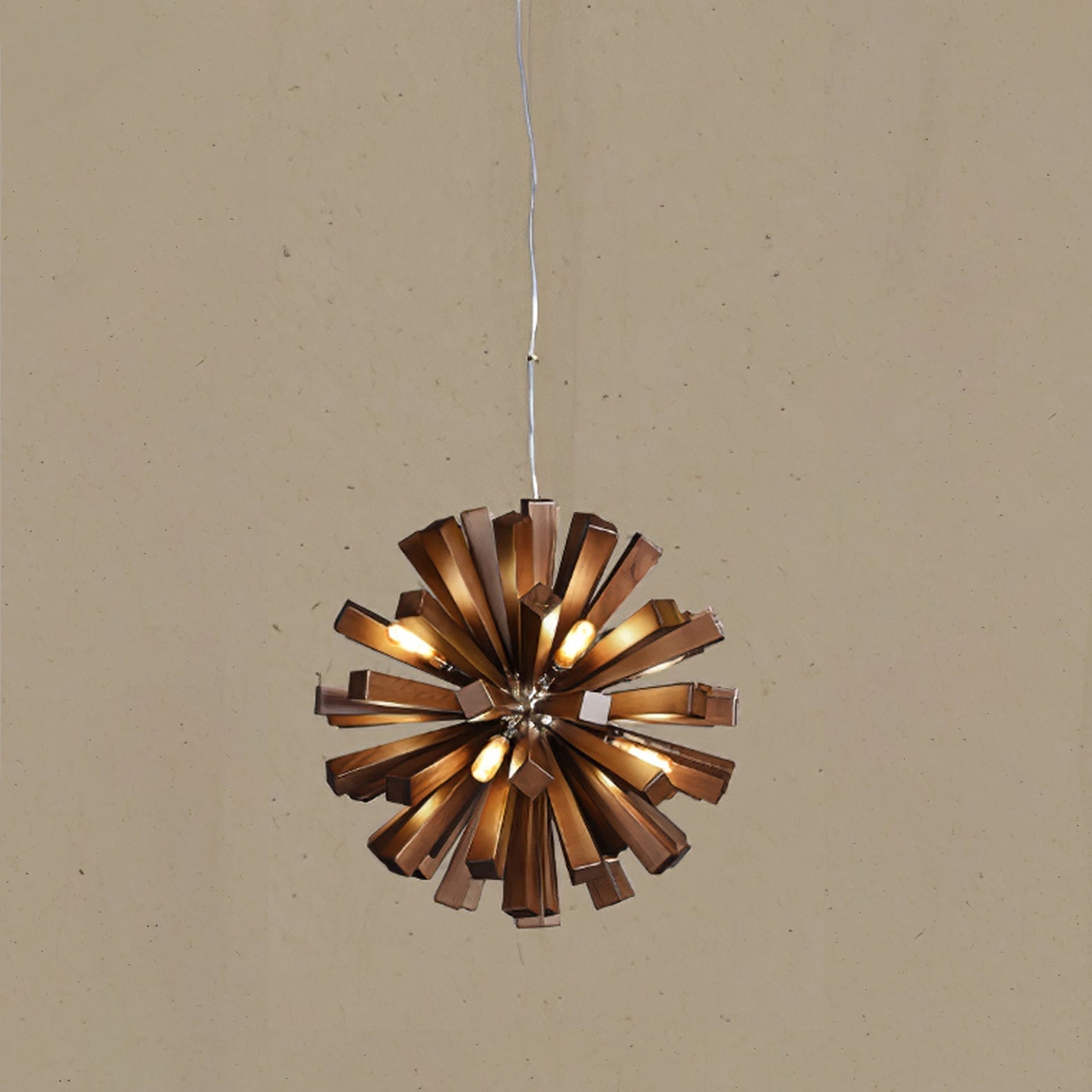 Elvarelle Premium Nordic Art Burst Wood Chandelier