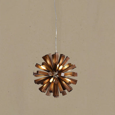 Elvarelle Premium Nordic Art Burst Wood Chandelier