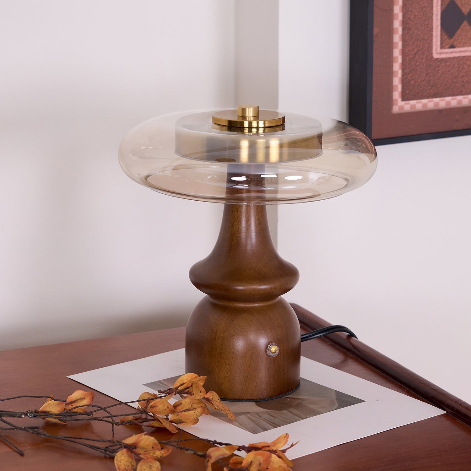 Moro Retro Wood Table Lamp