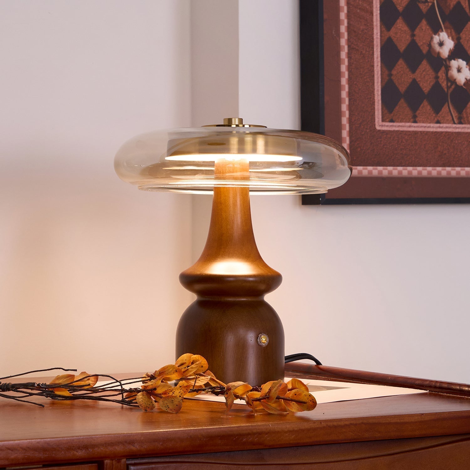 Moro Retro Wood Table Lamp