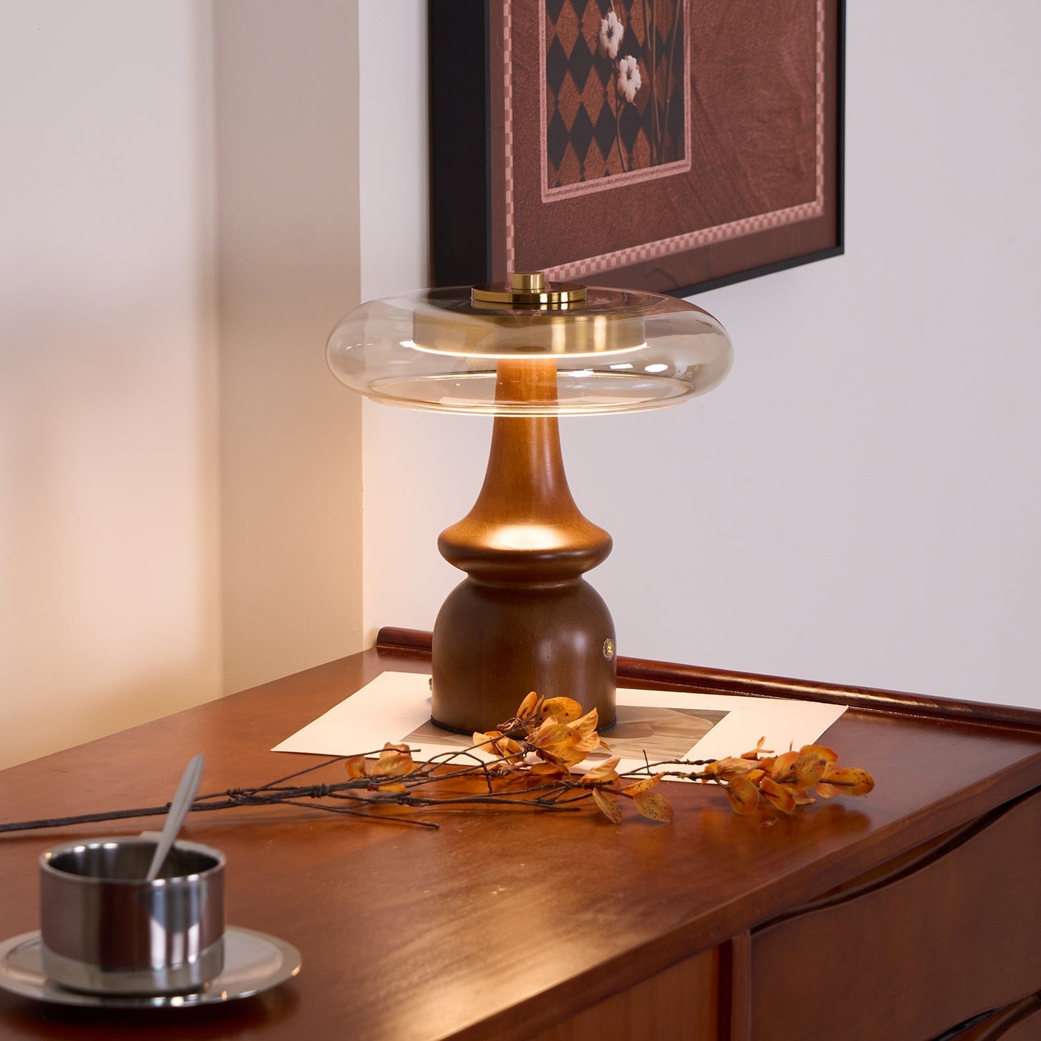 Moro Retro Wood Table Lamp