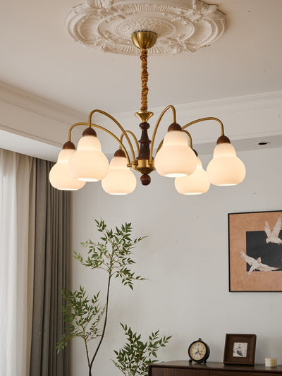 Novelle Traditional Elegance Vintage Wood Chandelier