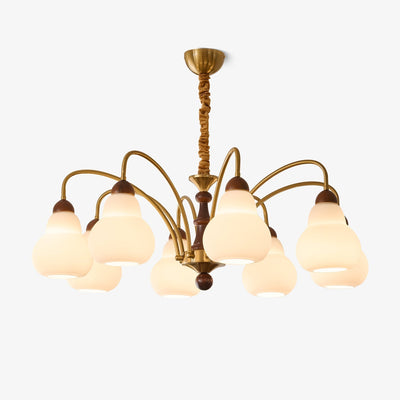 Novelle Traditional Elegance Vintage Wood Chandelier