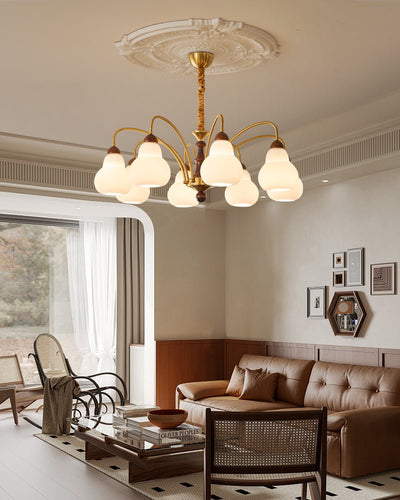 Novelle Traditional Elegance Vintage Wood Chandelier