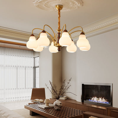 Novelle Traditional Elegance Vintage Wood Chandelier