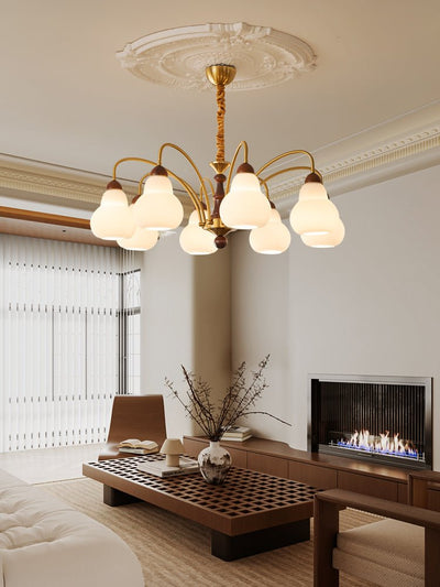 Novelle Traditional Elegance Vintage Wood Chandelier