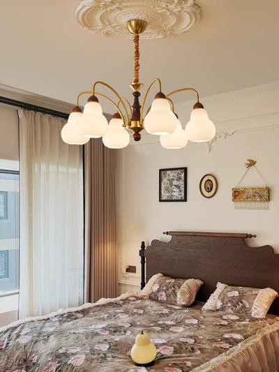 Novelle Traditional Elegance Vintage Wood Chandelier