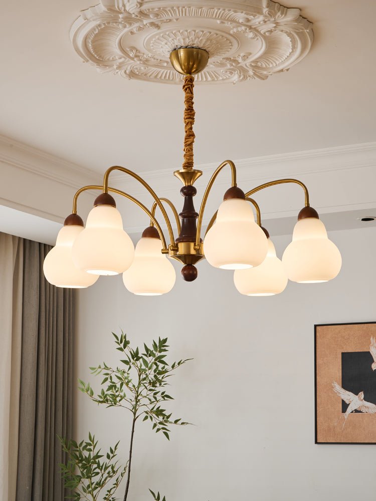 Novelle Traditional Elegance Vintage Wood Chandelier
