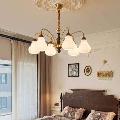 Novelle Traditional Elegance Vintage Wood Chandelier