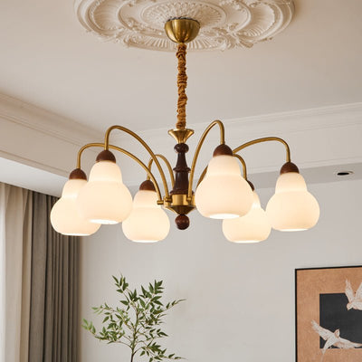 Novelle Traditional Elegance Vintage Wood Chandelier