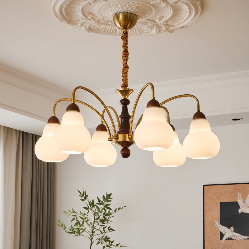 Novelle Traditional Elegance Vintage Wood Chandelier