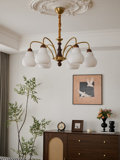 Novelle Traditional Elegance Vintage Wood Chandelier