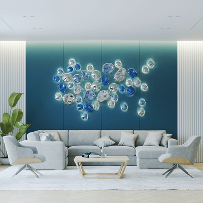 Nyzoris Bubble Glass Wall Light