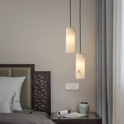 Lyvina Vertical Alabaster Pendant Light