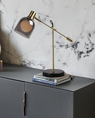 Locor Marble Industrial Table Lamp