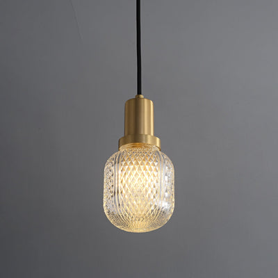 Cacarir Premium Nordic Art Brass Glass Pendant Lamp