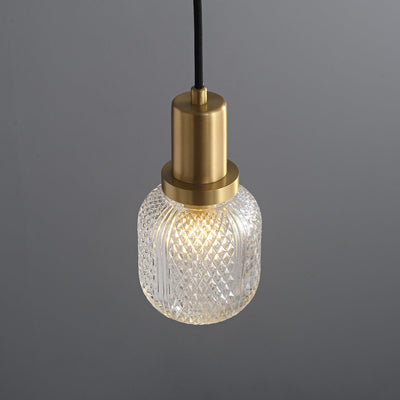 Cacarir Premium Nordic Art Brass Glass Pendant Lamp