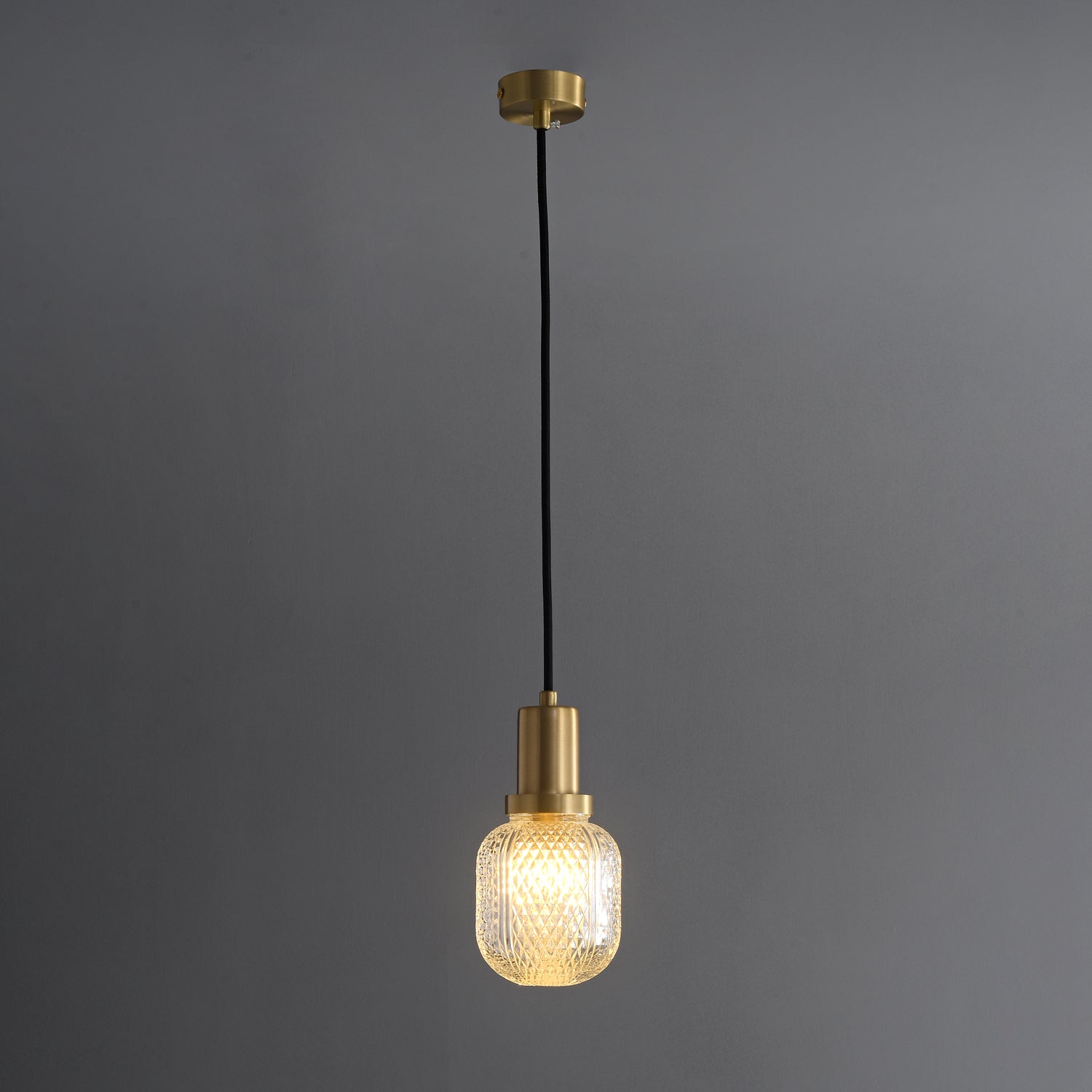 Cacarir Premium Nordic Art Brass Glass Pendant Lamp