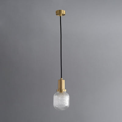 Cacarir Premium Nordic Art Brass Glass Pendant Lamp