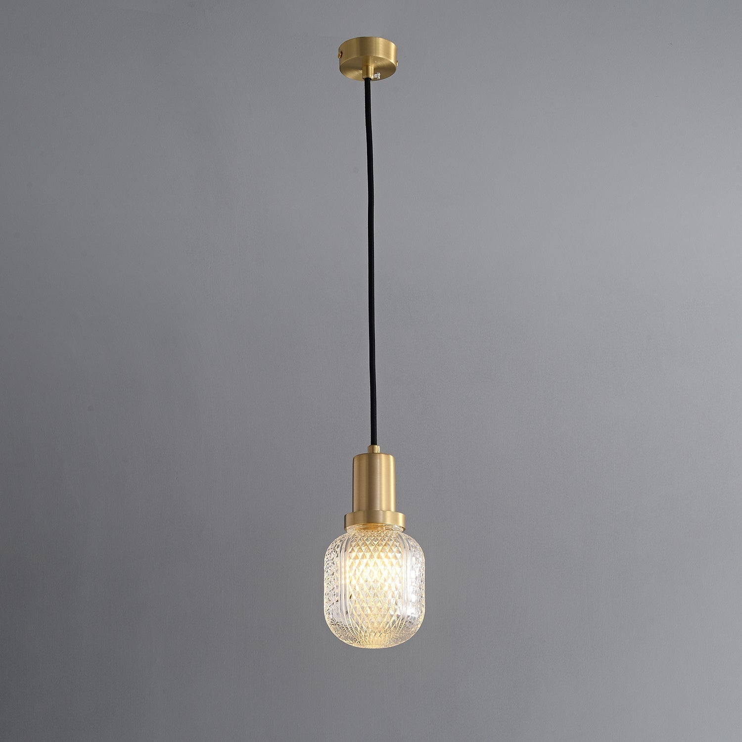 Cacarir Premium Nordic Art Brass Glass Pendant Lamp